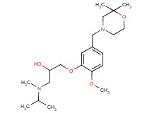 1-{5-[(2,2-dimethylmorpholin-4-yl)methyl]-2-methoxyphenoxy}-3-[isopropyl(methyl)amino]propan-2-ol