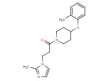 1-[3-(2-methyl-1H-imidazol-1-yl)propanoyl]-4-[(2-methylphenyl)thio]piperidine