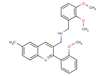 (2,3-dimethoxybenzyl){[2-(2-methoxyphenyl)-6-methyl-3-quinolinyl]methyl}amine