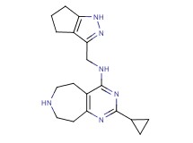 2-cyclopropyl-N-(1,4,5,6-tetrahydrocyclopenta[c]pyrazol-3-ylmethyl)-6,7,8,9-tetrahydro-5H-pyrimido[4,5-d]azepin-4-amine dihydrochloride