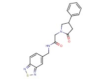 N-(2,1,3-benzothiadiazol-5-ylmethyl)-2-(2-oxo-4-phenylpyrrolidin-1-yl)acetamide