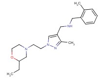 ({1-[2-(2-ethylmorpholin-4-yl)ethyl]-3-methyl-1H-pyrazol-4-yl}methyl)(2-methylbenzyl)amine