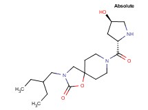 3-(2-ethylbutyl)-8-[(4R)-4-hydroxy-L-prolyl]-1-oxa-3,8-diazaspiro[4.5]decan-2-one hydrochloride