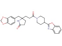 5-(1,3-benzodioxol-5-ylmethyl)-5-{3-[4-(1,3-benzoxazol-2-yl)-1-piperidinyl]-3-oxopropyl}-2-pyrrolidinone