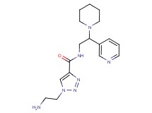 1-(2-aminoethyl)-N-(2-piperidin-1-yl-2-pyridin-3-ylethyl)-1H-1,2,3-triazole-4-carboxamide