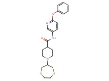 1-(1,4-dithiepan-6-yl)-N-(6-phenoxy-3-pyridinyl)-4-piperidinecarboxamide
