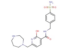 N-[4-(aminosulfonyl)benzyl]-6-(1,4-diazepan-1-ylmethyl)-2-hydroxynicotinamide