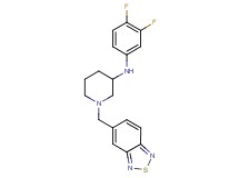 1-(2,1,3-benzothiadiazol-5-ylmethyl)-N-(3,4-difluorophenyl)-3-piperidinamine