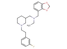 (1,3-benzodioxol-4-ylmethyl)ethyl({1-[2-(3-fluorophenyl)ethyl]-3-piperidinyl}methyl)amine