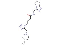 N-(6,7-dihydro-5H-pyrrolo[2,1-c][1,2,4]triazol-3-ylmethyl)-4-{5-[(4-methylpiperidin-1-yl)methyl]-1H-tetrazol-1-yl}butanamide