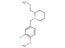 1-(3-chloro-4-methoxybenzyl)-2-(methoxymethyl)piperidine