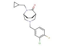 (1S*,5R*)-3-(3-chloro-4-fluorobenzyl)-6-(cyclopropylmethyl)-3,6-diazabicyclo[3.2.2]nonan-7-one