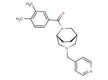 (1S*,5R*)-6-(3,4-dimethylbenzoyl)-3-(4-pyridinylmethyl)-3,6-diazabicyclo[3.2.2]nonane