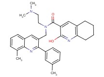 N-[2-(dimethylamino)ethyl]-2-hydroxy-N-{[8-methyl-2-(3-methylphenyl)-3-quinolinyl]methyl}-5,6,7,8-tetrahydro-3-quinolinecarboxamide