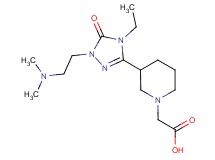 (3-{1-[2-(dimethylamino)ethyl]-4-ethyl-5-oxo-4,5-dihydro-1H-1,2,4-triazol-3-yl}piperidin-1-yl)acetic acid