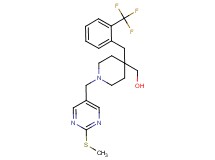 {1-{[2-(methylthio)-5-pyrimidinyl]methyl}-4-[2-(trifluoromethyl)benzyl]-4-piperidinyl}methanol