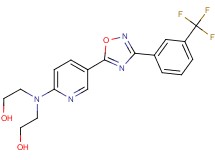 2,2'-[(5-{3-[3-(trifluoromethyl)phenyl]-1,2,4-oxadiazol-5-yl}-2-pyridinyl)imino]diethanol