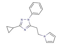 3-cyclopropyl-1-phenyl-5-[2-(1H-pyrrol-1-yl)ethyl]-1H-1,2,4-triazole