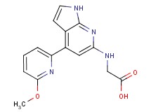 N-[4-(6-methoxypyridin-2-yl)-1H-pyrrolo[2,3-b]pyridin-6-yl]glycine