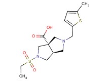 (3aS*,6aS*)-2-(ethylsulfonyl)-5-[(5-methyl-2-thienyl)methyl]hexahydropyrrolo[3,4-c]pyrrole-3a(1H)-carboxylic acid