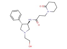 N-[rel-(3R,4S)-1-(2-hydroxyethyl)-4-phenyl-3-pyrrolidinyl]-3-(2-oxo-1-piperidinyl)propanamide hydrochloride