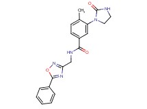 4-methyl-3-(2-oxo-1-imidazolidinyl)-N-[(5-phenyl-1,2,4-oxadiazol-3-yl)methyl]benzamide