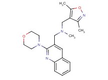 1-(3,5-dimethylisoxazol-4-yl)-N-methyl-N-[(2-morpholin-4-ylquinolin-3-yl)methyl]methanamine