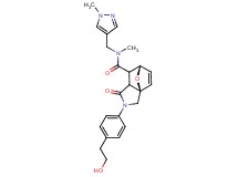 (3aR*,6S*)-2-[4-(2-hydroxyethyl)phenyl]-N-methyl-N-[(1-methyl-1H-pyrazol-4-yl)methyl]-1-oxo-1,2,3,6,7,7a-hexahydro-3a,6-epoxyisoindole-7-carboxamide