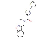 N-methyl-N-(4,5,6,7-tetrahydro-1,2-benzisoxazol-3-ylmethyl)-2-(2-thienyl)-1,3-thiazole-4-carboxamide
