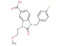 1-(4-fluorobenzyl)-3-(2-methoxyethyl)-2-oxo-2,3-dihydro-1H-benzimidazole-5-carboxylic acid