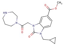 methyl 1-(cyclopropylmethyl)-3-[2-(1,4-diazepan-1-yl)-2-oxoethyl]-2-oxo-2,3-dihydro-1H-benzimidazole-5-carboxylate hydrochloride