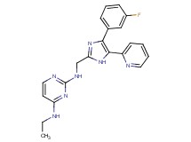 N~4~-ethyl-N~2~-{[4-(3-fluorophenyl)-5-pyridin-2-yl-1H-imidazol-2-yl]methyl}pyrimidine-2,4-diamine