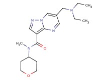 6-[(diethylamino)methyl]-N-methyl-N-(tetrahydro-2H-pyran-4-yl)pyrazolo[1,5-a]pyrimidine-3-carboxamide