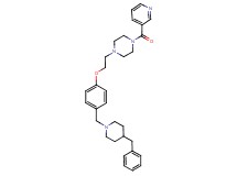 1-(2-{4-[(4-benzyl-1-piperidinyl)methyl]phenoxy}ethyl)-4-(3-pyridinylcarbonyl)piperazine