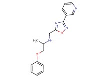 (1-methyl-2-phenoxyethyl)[(3-pyridin-3-yl-1,2,4-oxadiazol-5-yl)methyl]amine