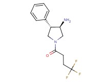 (3R*,4S*)-4-phenyl-1-(4,4,4-trifluorobutanoyl)-3-pyrrolidinamine