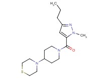 4-{1-[(1-methyl-3-propyl-1H-pyrazol-5-yl)carbonyl]piperidin-4-yl}thiomorpholine