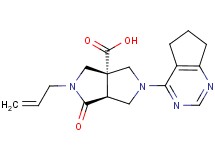 (3aS*,6aS*)-2-allyl-5-(6,7-dihydro-5H-cyclopenta[d]pyrimidin-4-yl)-1-oxohexahydropyrrolo[3,4-c]pyrrole-3a(1H)-carboxylic acid