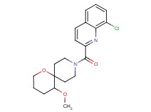 9-[(8-chloroquinolin-2-yl)carbonyl]-5-methoxy-1-oxa-9-azaspiro[5.5]undecane