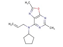 N-allyl-N-cyclopentyl-2,5-dimethyl[1,3]oxazolo[5,4-d]pyrimidin-7-amine