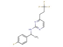 N-[1-(4-fluorophenyl)ethyl]-4-(3,3,3-trifluoropropyl)pyrimidin-2-amine