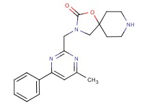 3-[(4-methyl-6-phenyl-2-pyrimidinyl)methyl]-1-oxa-3,8-diazaspiro[4.5]decan-2-one hydrochloride