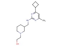 2-(3-{[(4-cyclobutyl-6-methylpyrimidin-2-yl)amino]methyl}piperidin-1-yl)ethanol