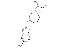 3-methyl-8-[(6-methylimidazo[1,2-a]pyridin-2-yl)methyl]-1-oxa-3,8-diazaspiro[4.6]undecan-2-one