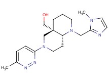 [(4aS*,8aR*)-1-[(1-methyl-1H-imidazol-2-yl)methyl]-6-(6-methyl-3-pyridazinyl)octahydro-1,6-naphthyridin-4a(2H)-yl]methanol