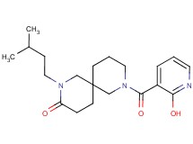 8-[(2-hydroxy-3-pyridinyl)carbonyl]-2-(3-methylbutyl)-2,8-diazaspiro[5.5]undecan-3-one
