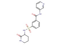 3-{[(2-oxopiperidin-3-yl)amino]sulfonyl}-N-pyridin-3-ylbenzamide