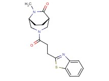 (1S*,5R*)-3-[3-(1,3-benzothiazol-2-yl)propanoyl]-6-methyl-3,6-diazabicyclo[3.2.2]nonan-7-one