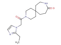 3-[(2-ethyl-1H-imidazol-1-yl)acetyl]-3,9-diazaspiro[5.6]dodecan-10-one