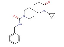 N-benzyl-2-cyclopropyl-3-oxo-2,9-diazaspiro[5.5]undecane-9-carboxamide